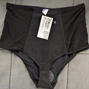 Womens American Apparel high waisted swim suit bottoms with sheer sides